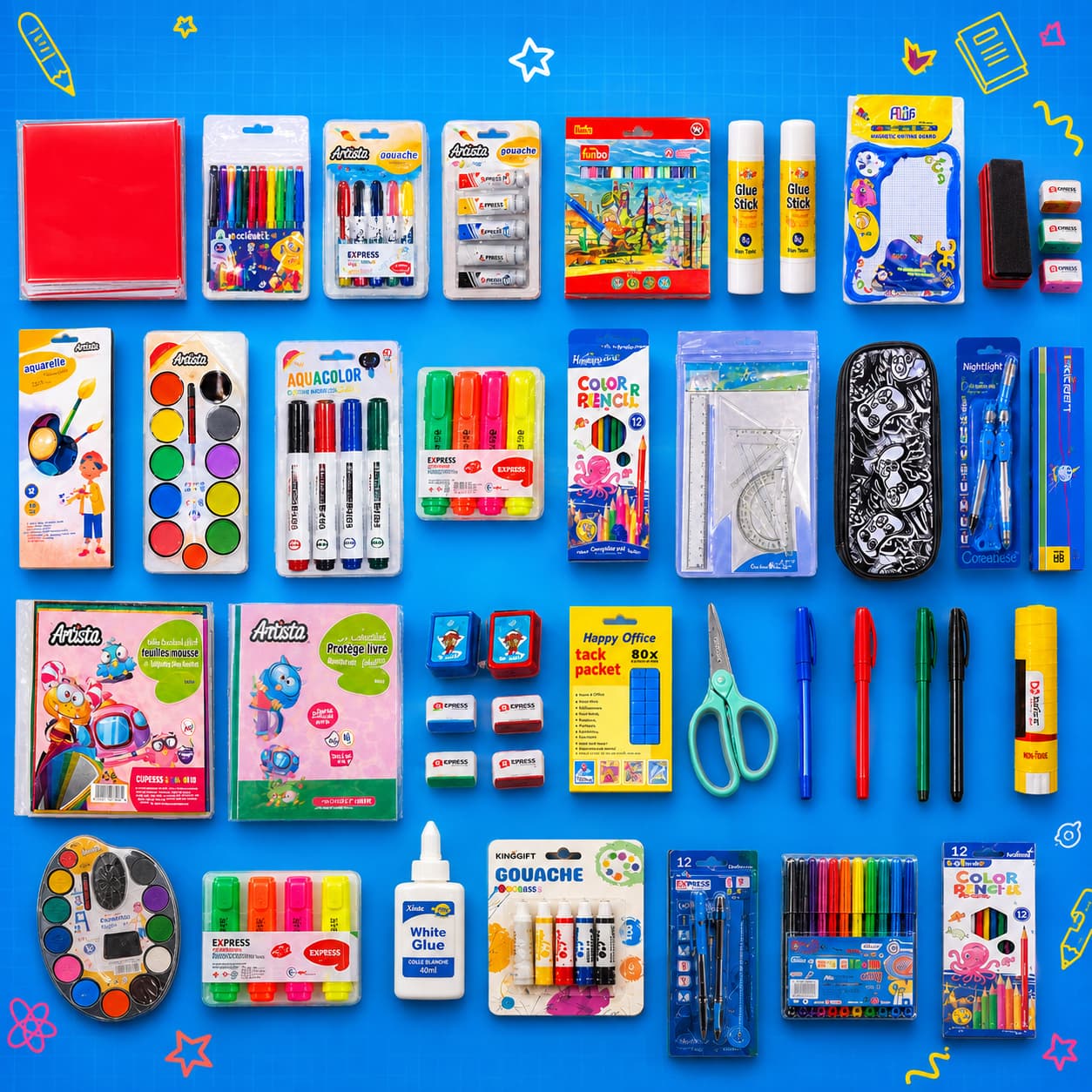 Pack Fournitures Scolaires Complet – Plus de 50 Articles